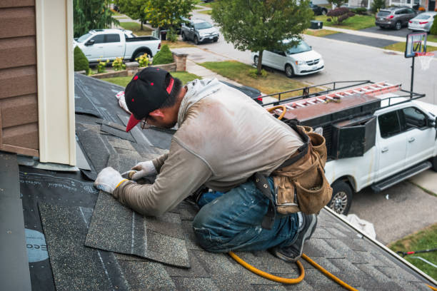 Professional Gutter Repair And Installation technician working in Lisbon, IA